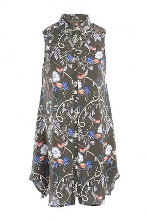 Floral Shirt Dress 
