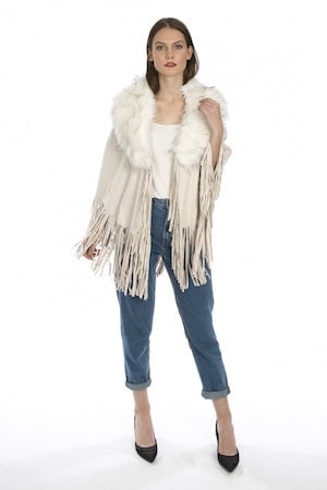Faux Fur Suede Capes