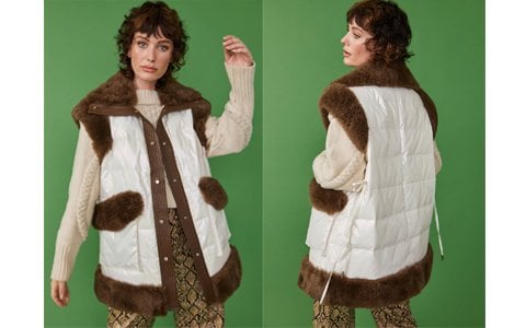 Limited Edition Oversized Real Shearling Gilet