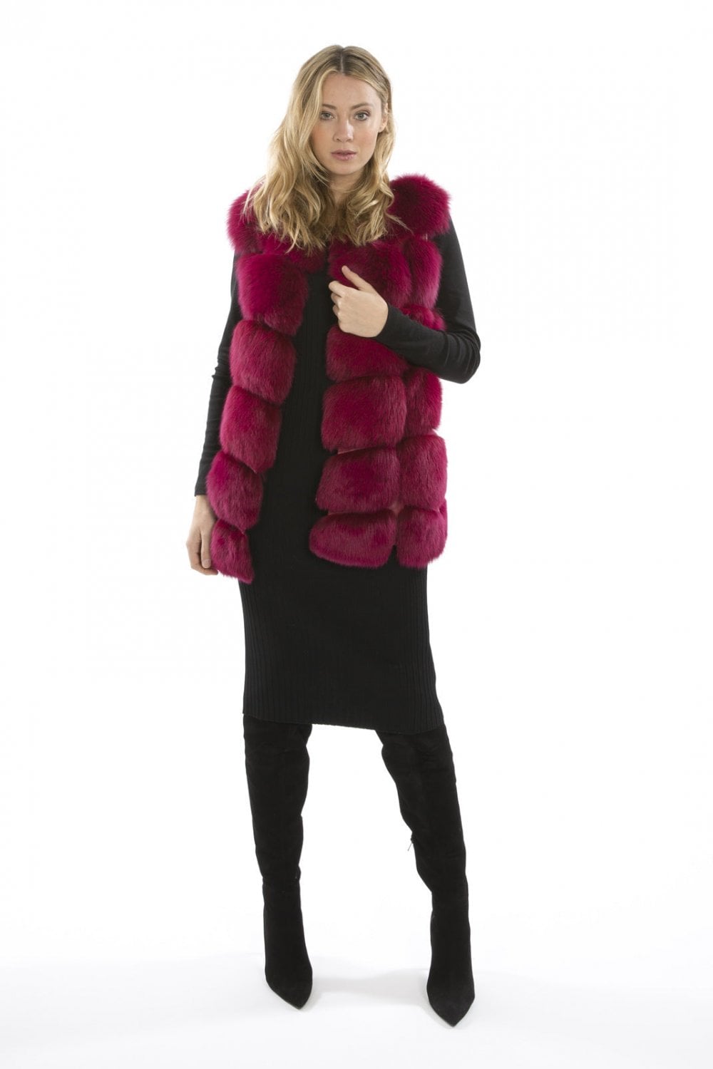 Fox Fur Gilet Size: One Size