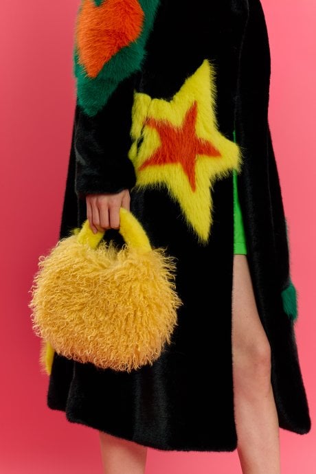 Bamboo Eco Faux Fur Bag
