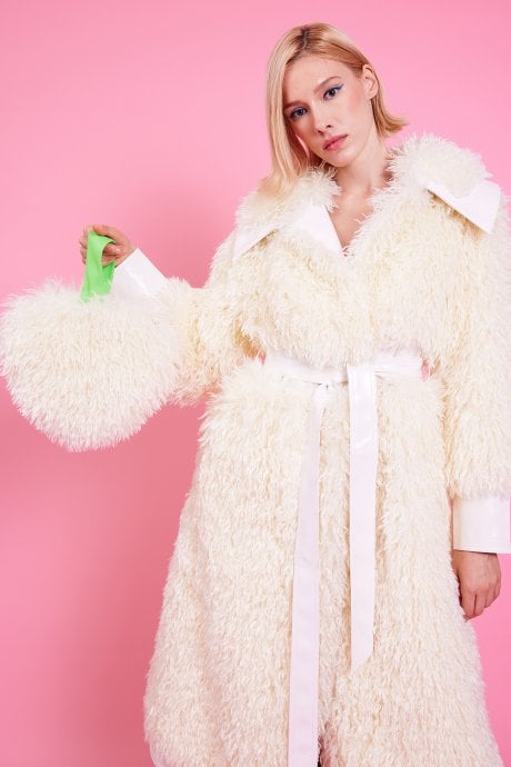 Bamboo Eco Faux Fur Bag