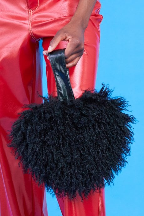 Bamboo Eco Faux Fur Bag
