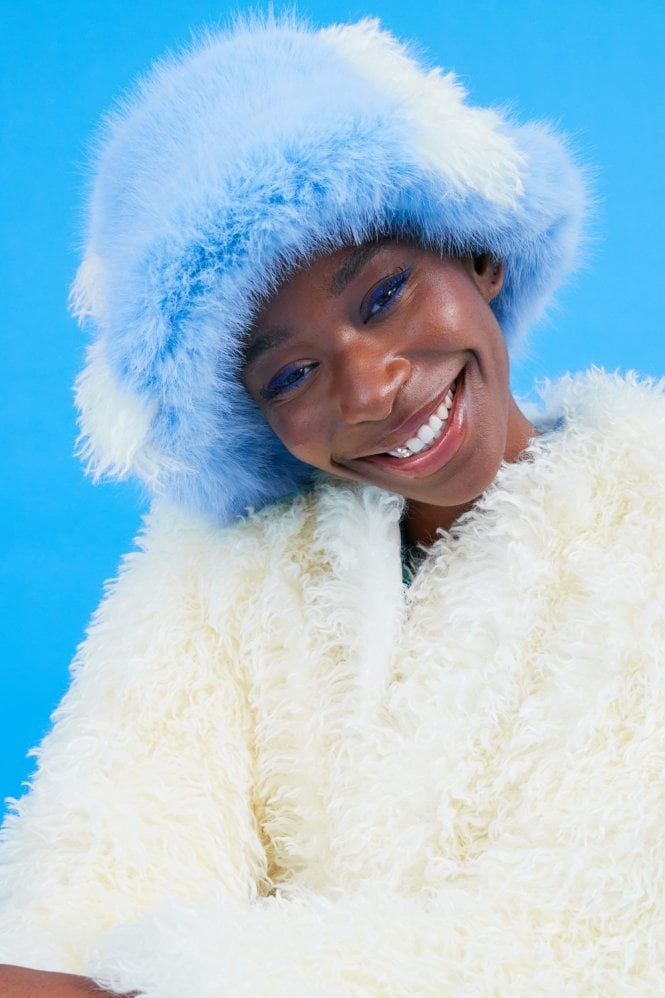 JAYLEY Bamboo Faux Fur Hat