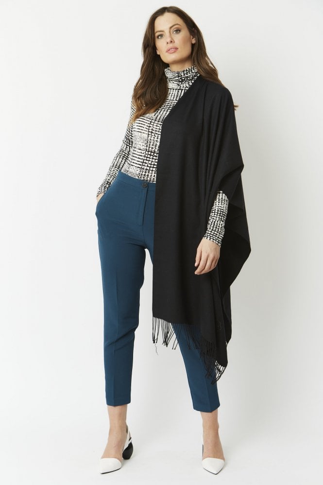 JAYLEY Black Cashmere Blend Scarf