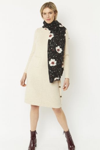 Black Cashmere Blend Wrap