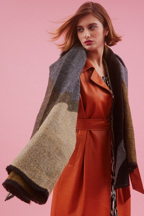 Black Cashmere Blend Wrap