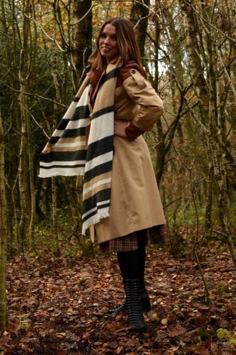 Black Cashmere Blend Wrap