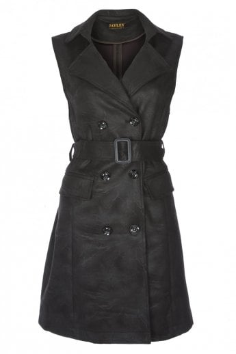 Black Faux Suede Gilet | Waistcoat