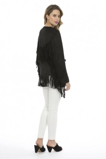 Black Faux Suede Jacket