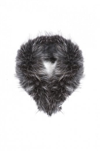 Black Fox Fur Collar