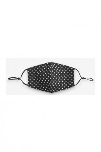 Black Reusable Cotton Fashion Face Mask