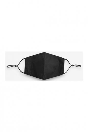 Black Unisex Block Colour Fashion Cotton Face Mask