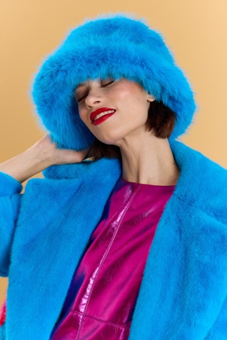 Blue Eco Bamboo Bucket Hat