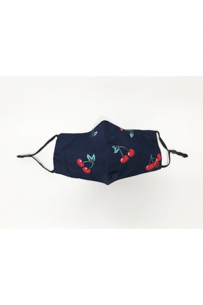 JAYLEY Blue Reusable Cotton Fashion Face Mask with Filter Pocket
