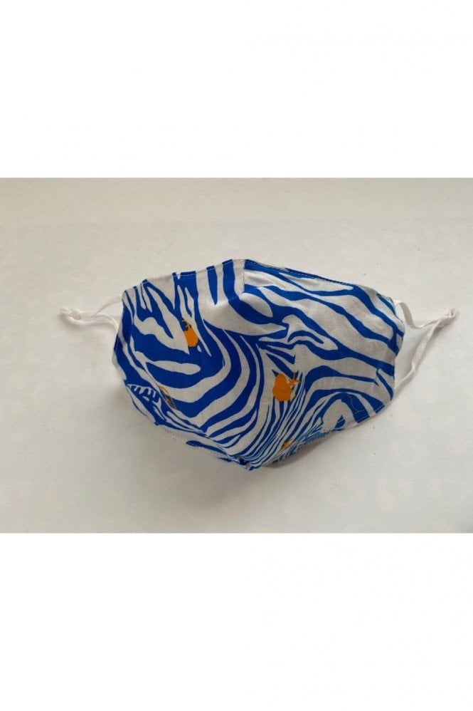 JAYLEY Blue Reusable Fashion Face Mask with Filter Pocket