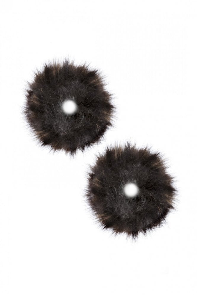 JAYLEY Brown Fox Fur Cuffs