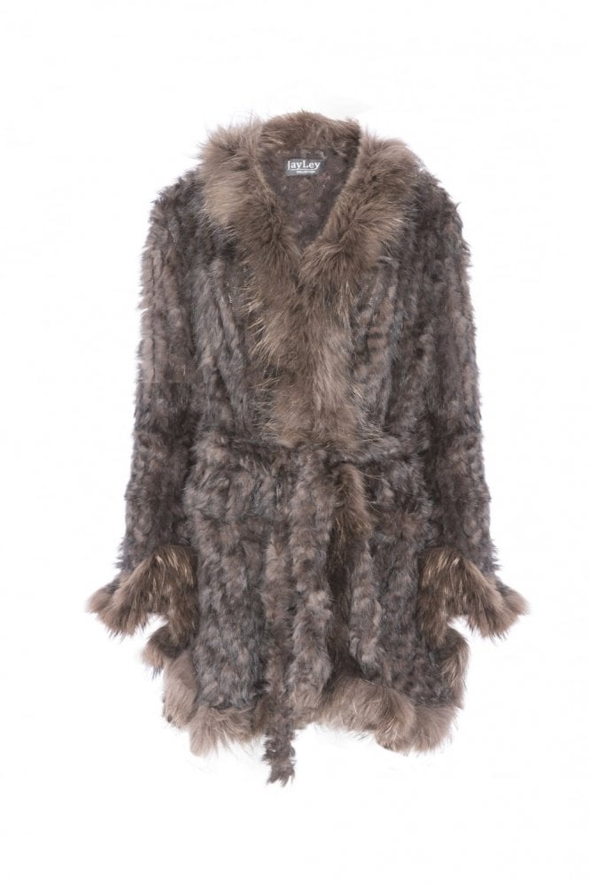 JAYLEY Brown Fur Jacket