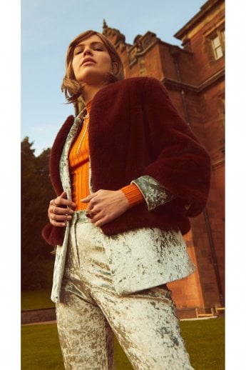 Chocolate Faux Fur Jacket