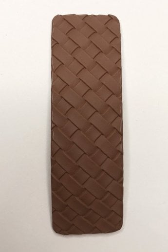 Chocolate Handmade Leather Hair Clip