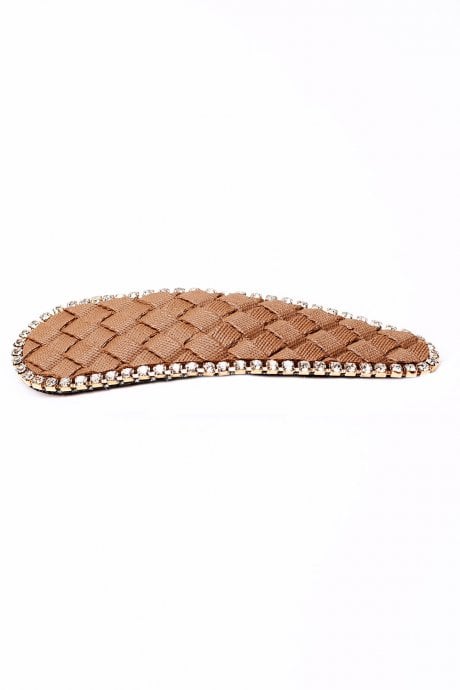 Chocolate Handmade Leather Hair Clip