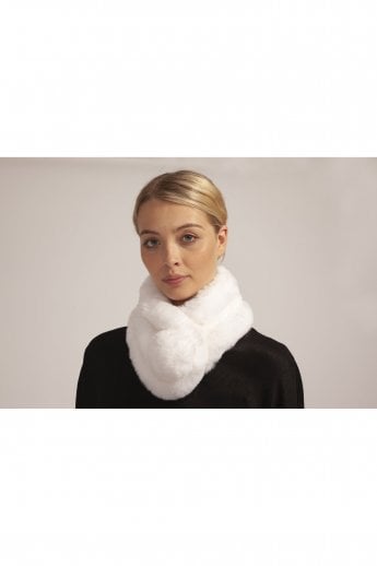 Cream Faux Fur Scarf