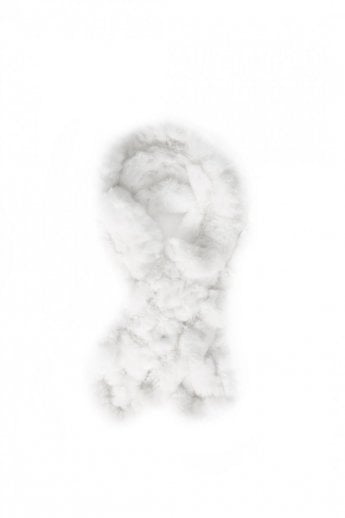 Cream Luxury Womens Coney Fur Scarf