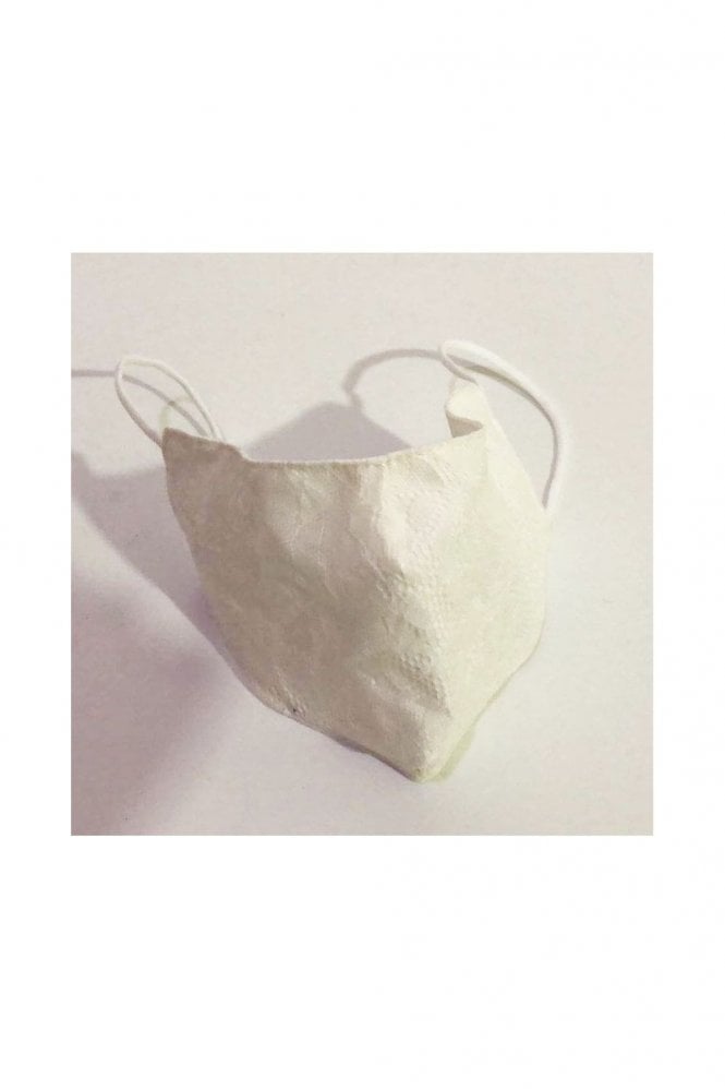 JAYLEY Cream Reusable Lace and Cotton Fashion Face Masks