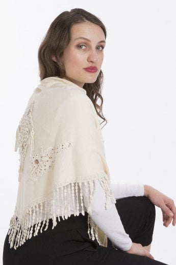 Cream Shawl