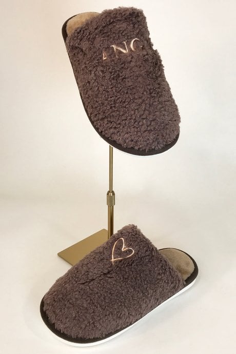 Faux Fur Angel Slippers