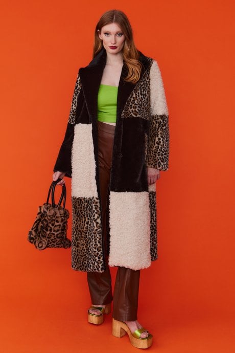 Faux Fur Long Coat