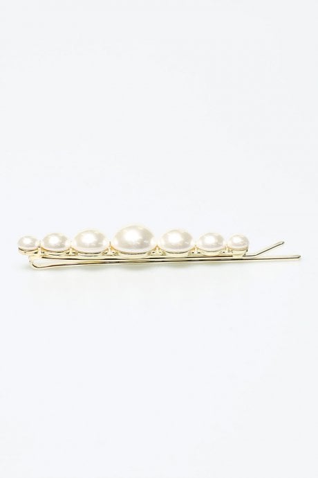 Faux Pearl Hair Slide