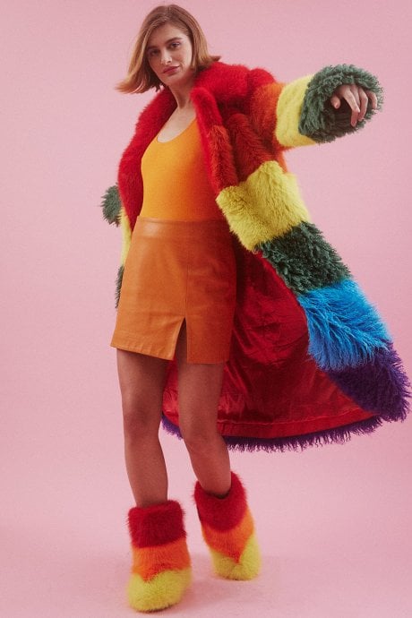 Fiery Faux Fur Boots