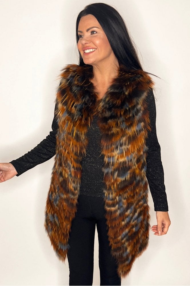 JAYLEY Fox Fur Gilet