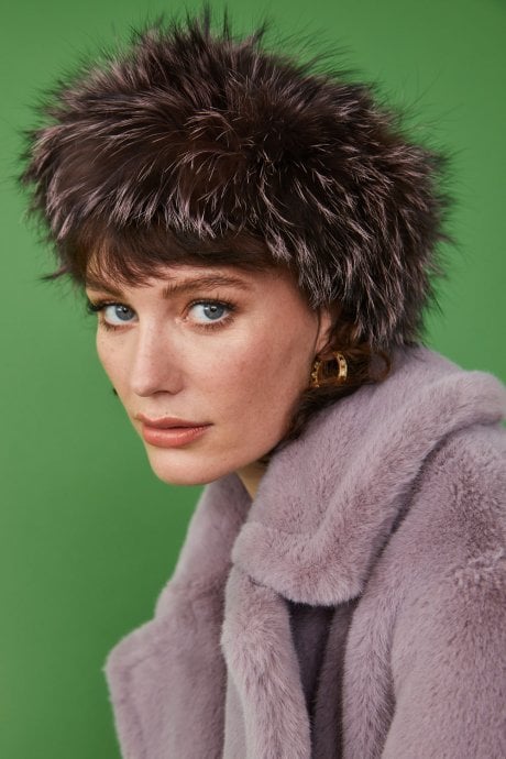 Fox Fur Headband Hat