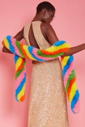 Gold Sequin Lightweight Maxi Dress
