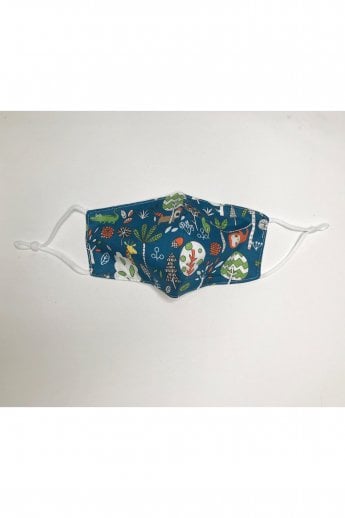 Green Reusable Cotton Fashion Face Mask with Filter Pocket