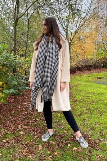 Grey Cashmere Blend Wrap