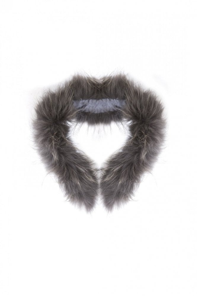 JAYLEY Grey Fox Fur Collar