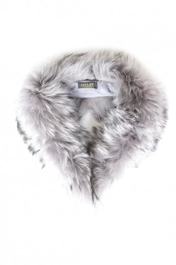 Grey Fox Fur Collar