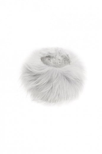 Grey Fox Fur Headband