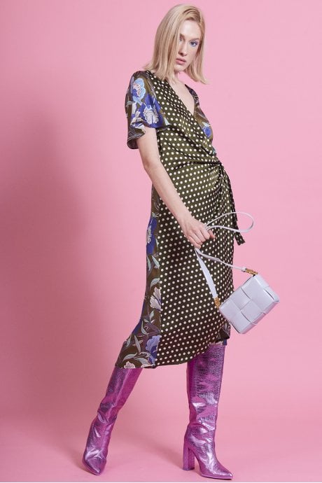 Grey Grape Skin Vegan Leather Bag