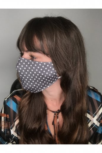 Grey Reusable Cotton Fashion Face Mask