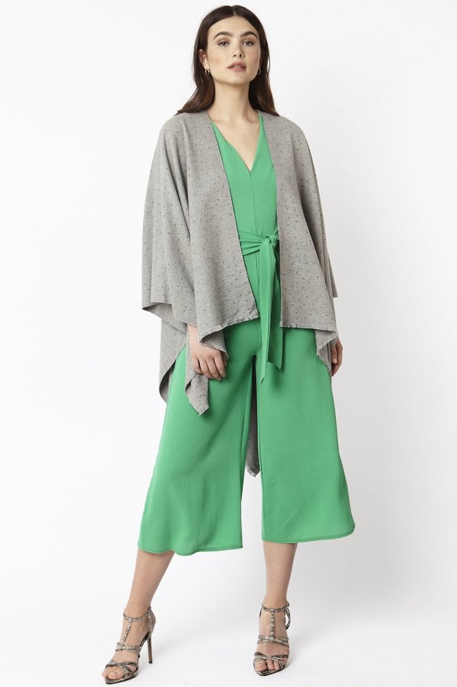JAYLEY Grey Stardust Cashmere Silk Wrap