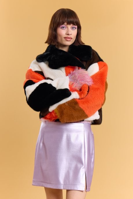 Hand Crafted Bamboo Faux Fur Lucky Coat
