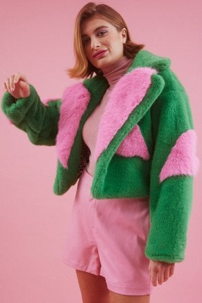 Handmade Love Heart Bamboo Fur Jacket