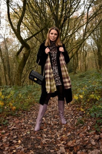 Khaki Cashmere Blend Wrap