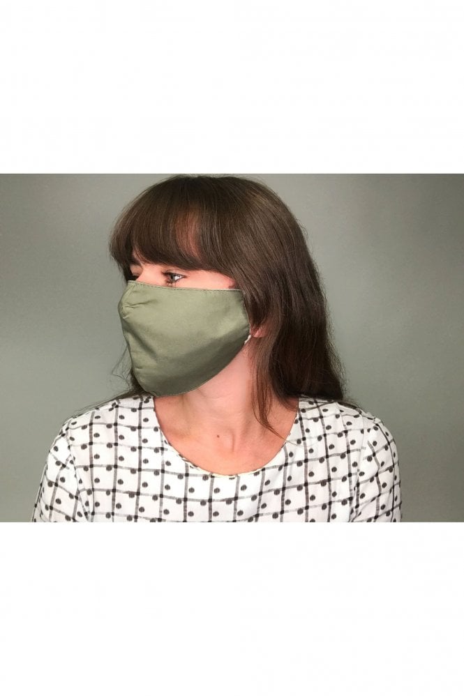 JAYLEY Khaki Unisex Fashion Face Mask with Filter Pocket