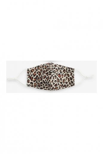 Leopard Print Reusable Cotton Fashion Face Mask with Filter Pocket