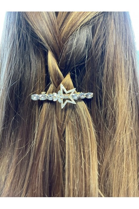 Lola Stars  Gold -Tone Crystal Hair Clip